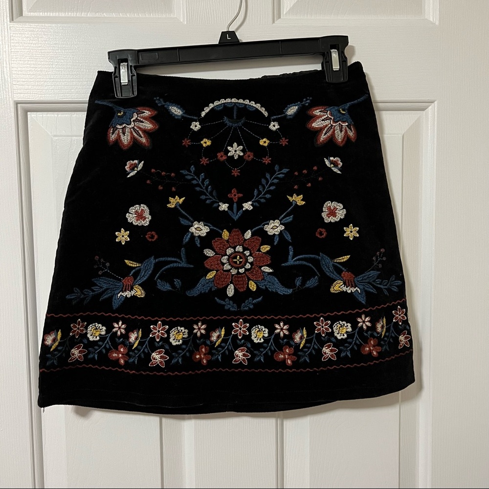 Floral High Waisted Skirt